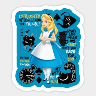 Alice in Wonderland Sticker